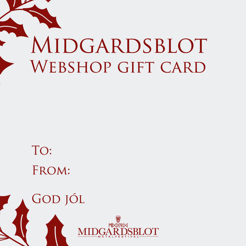 MIDGARDSBLOT - Webshop Gift Card